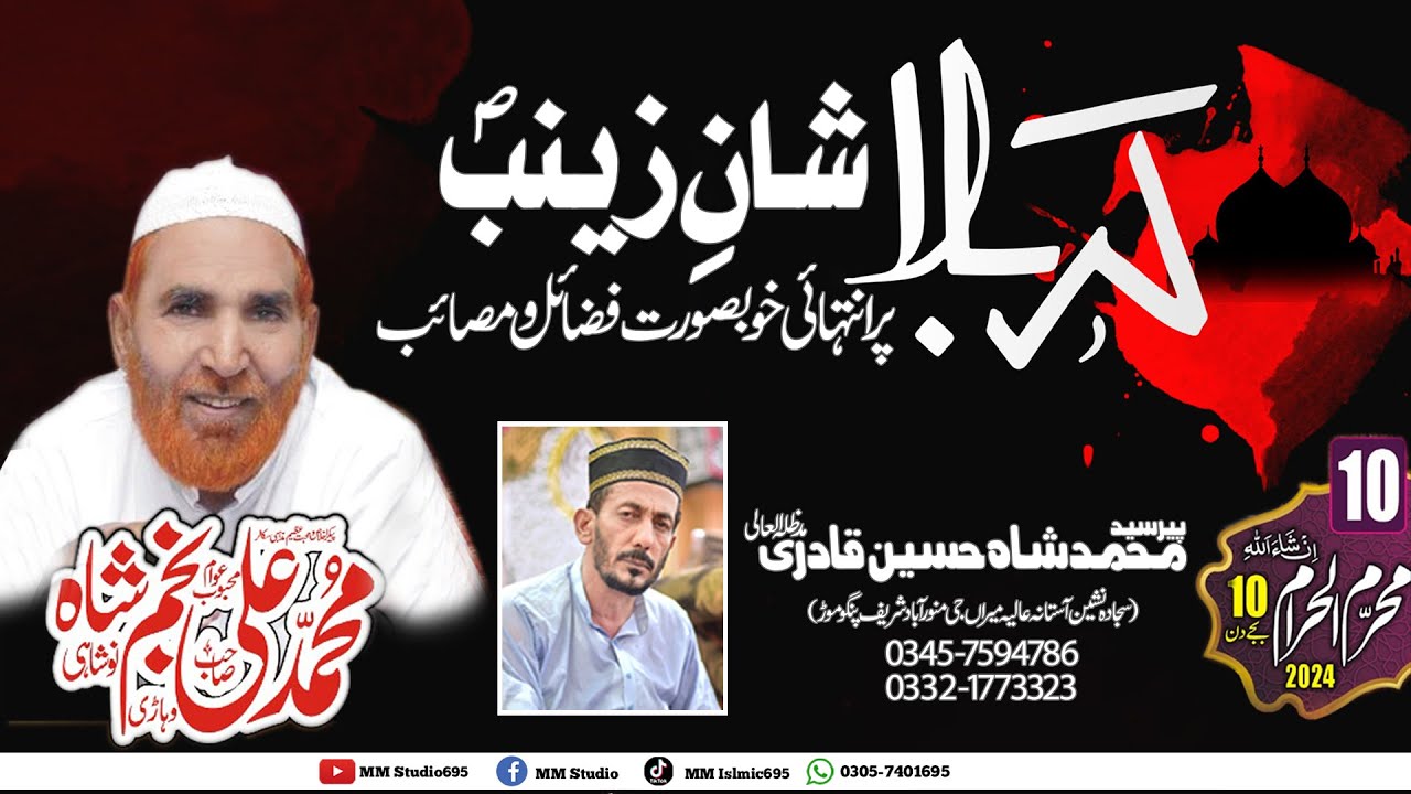 Najam Shah 2024 Pango Mor 2024 Shan E Zainab(SA)  | 10 محرم 2024دربار میراں جی پینگوموڈ چنیوٹ