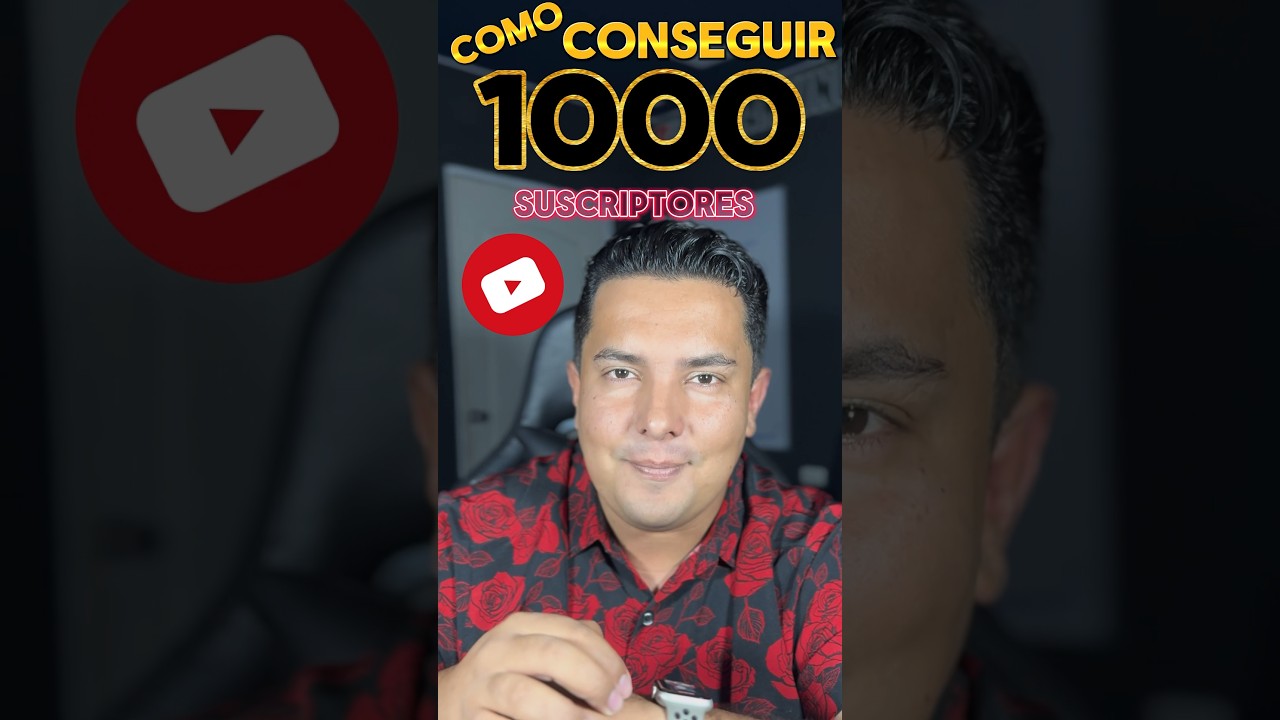 Te ense&ntilde;o a conseguir 1000 suscriptores en YouTube r&aacute;pidamente este 2024 #youtubers