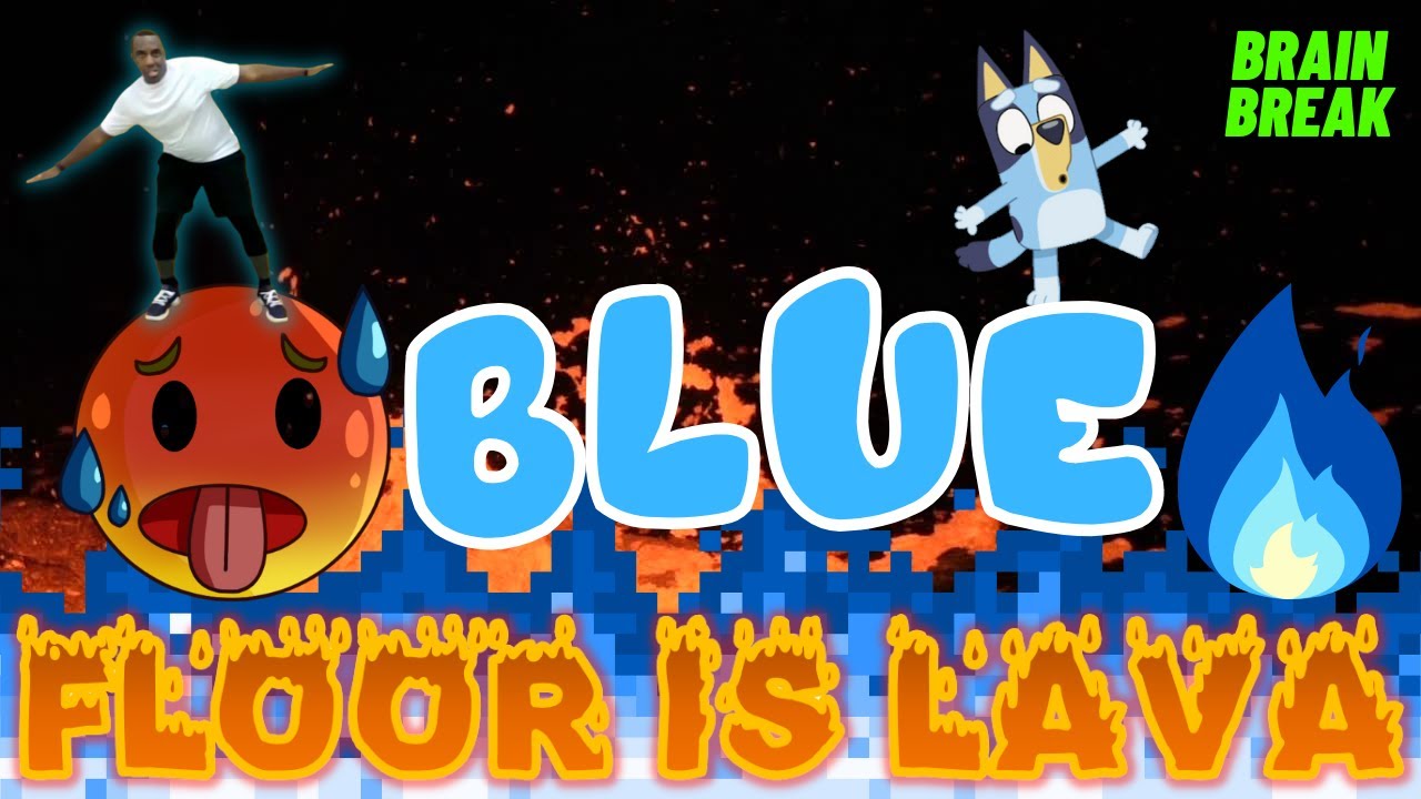 BLUE FLOOR IS LAVA BRAIN BREAK FOR KIDS | WOULD YOU RATHER DANCE | KIDS VIDEOS FOR KIDS
