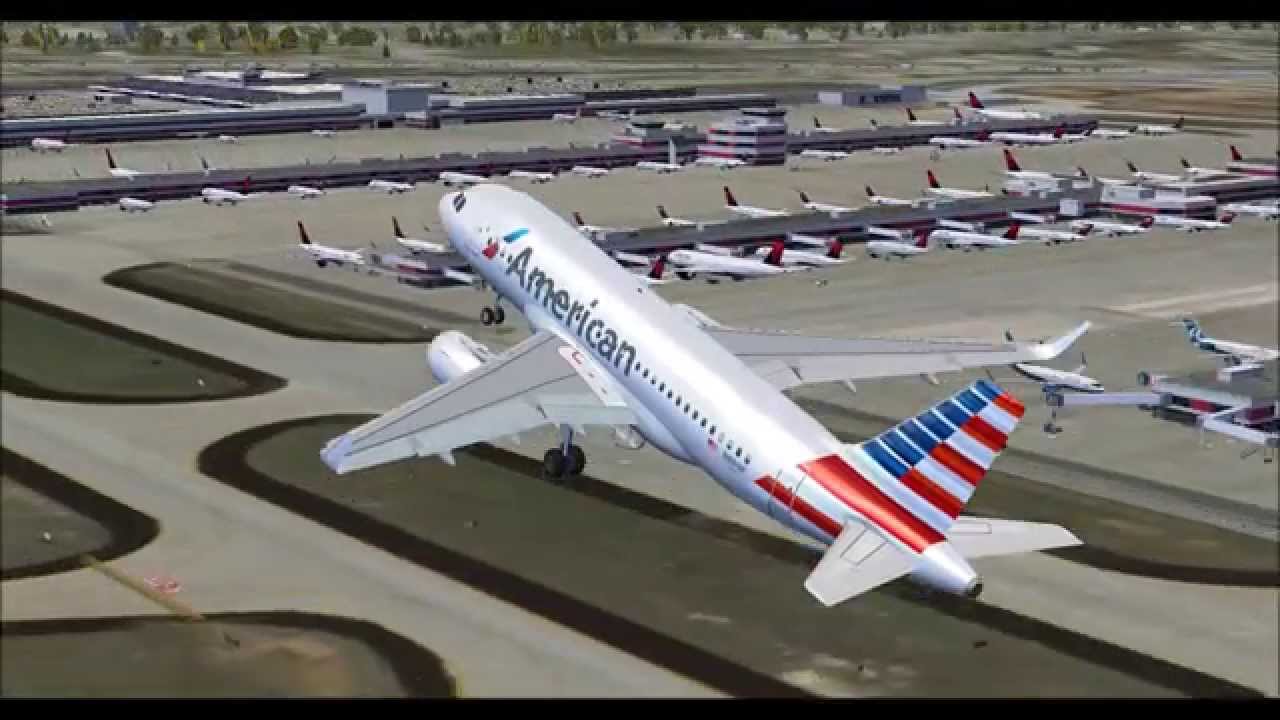 [FSX HD} New Project Airbus Sharklets|American Airbus A319