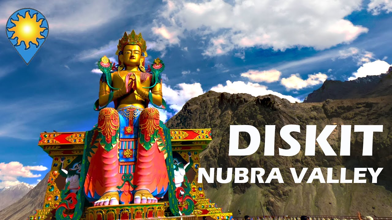 Driving up to Diskit Monastery &  Maitreya Buddha, Nubra Valley Ladakh. Juleh Ladakh Road Trip-EP 13