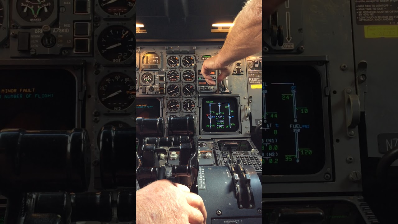 Airbus A300 Engine change initial engine run.