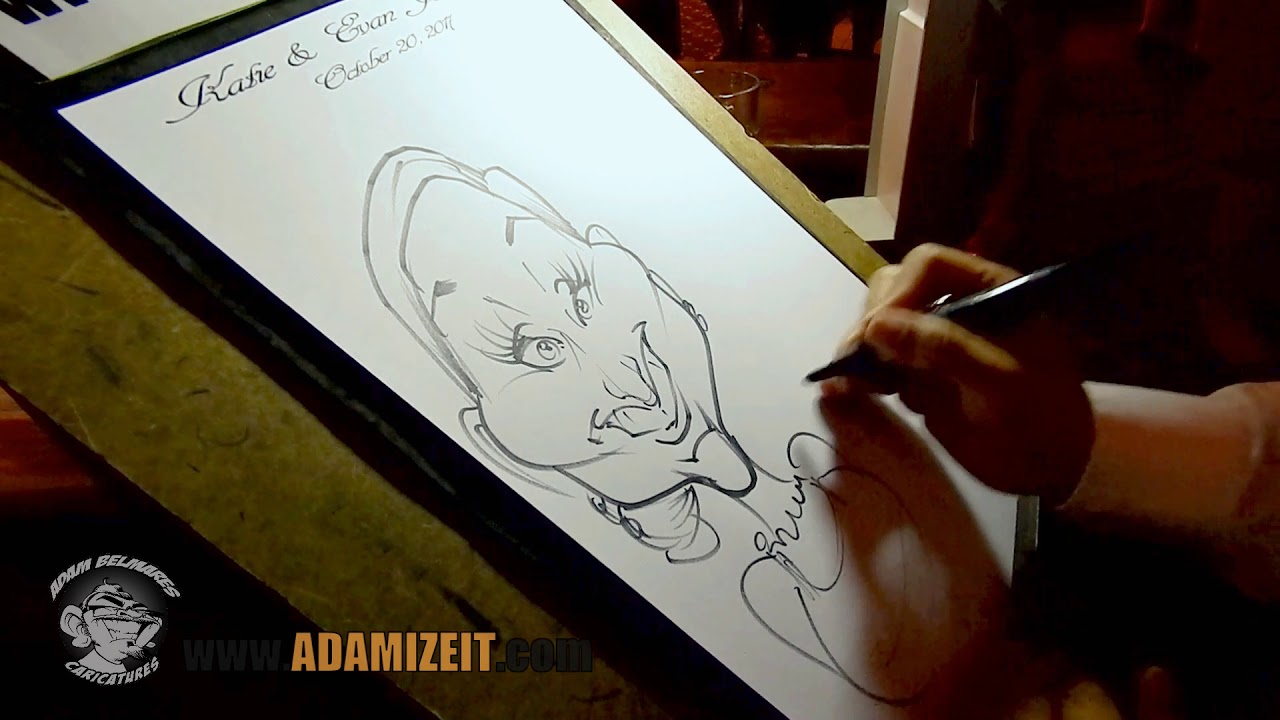 Wedding Caricatures - artist: Adam Belmares