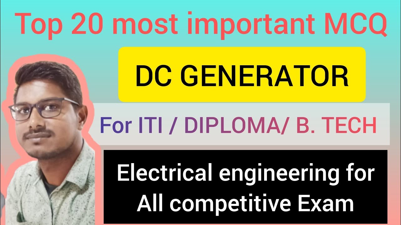 Top 20 MCQ on dc generator || electrical machine important questions || dc machine Lecture