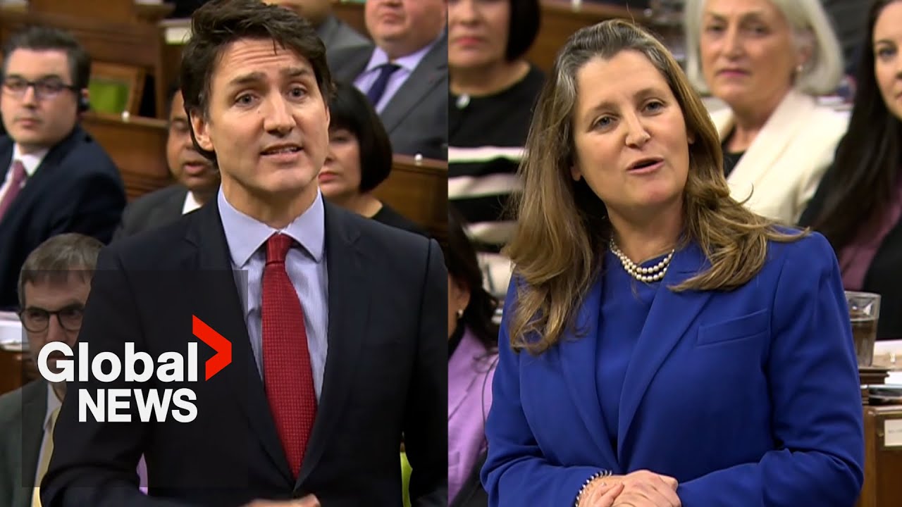 Freeland denies claims she's at odds with Trudeau over GST holiday: 