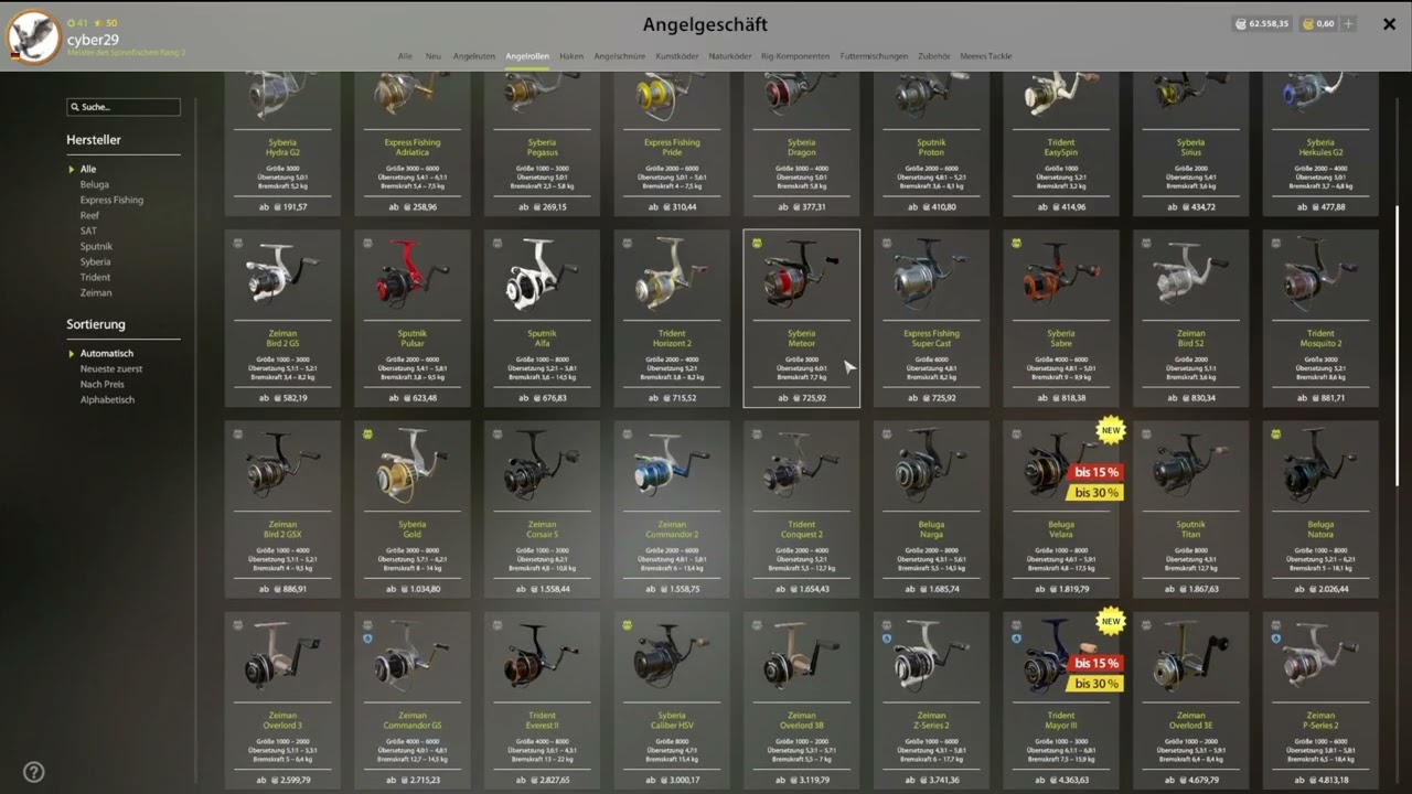 Russian Fishing 4 kupfersee 3 setups