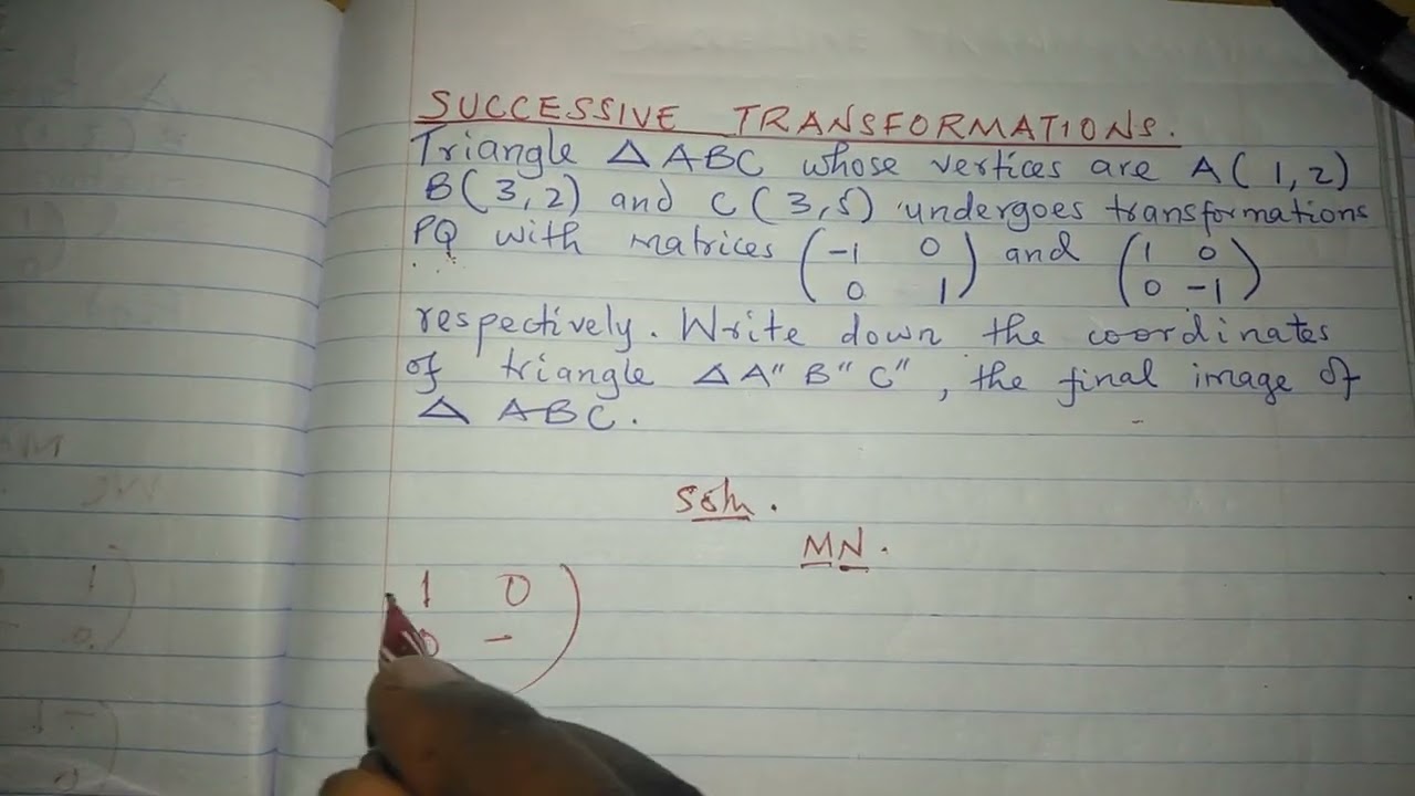 SUCCESSIVE TRANSFORMATIONS.