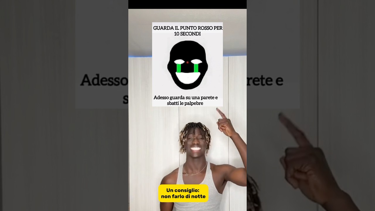 GUARDA IL PUNTO ROSSO PER 10 SECONDI💀