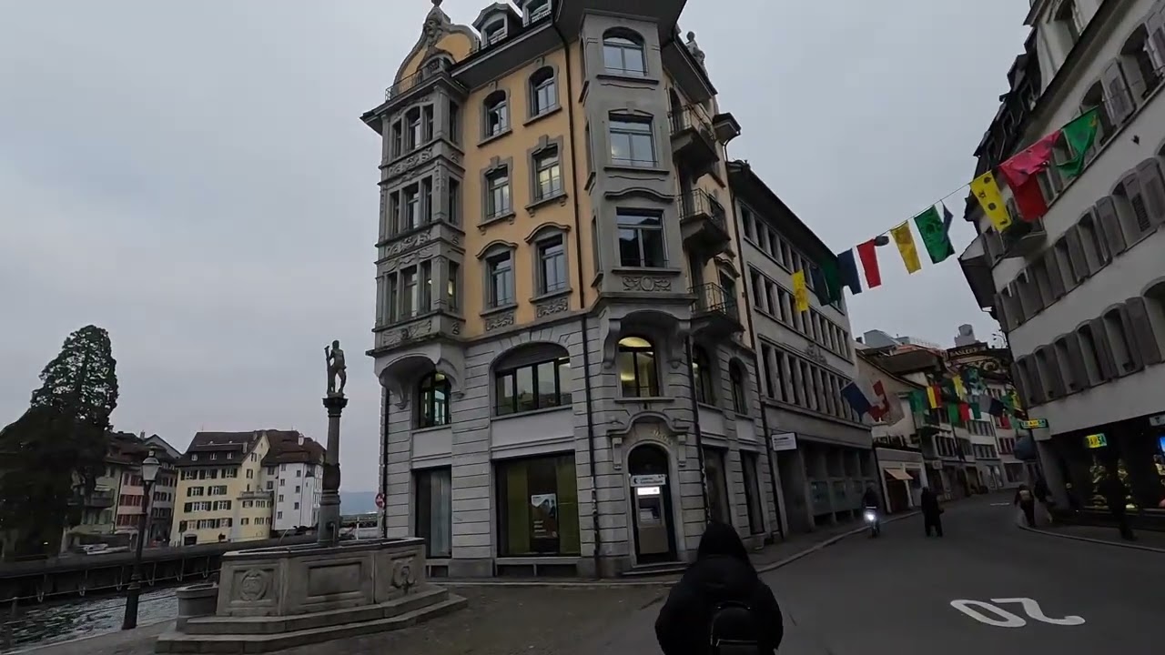 A Winter Walk around in Lucerne's Old Town