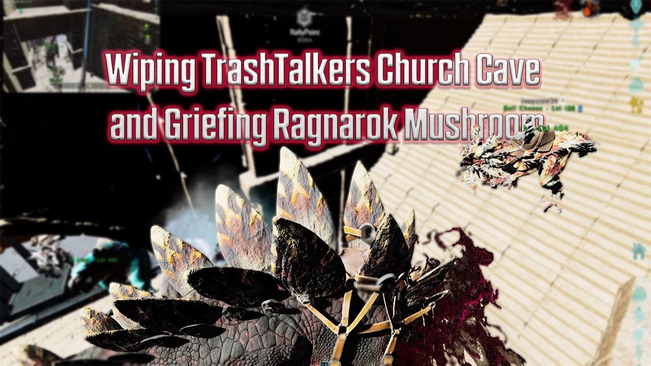 Wiping Trash Talkers Church Cave and Griefing Mushroom Cave Ark Console Small Tribes