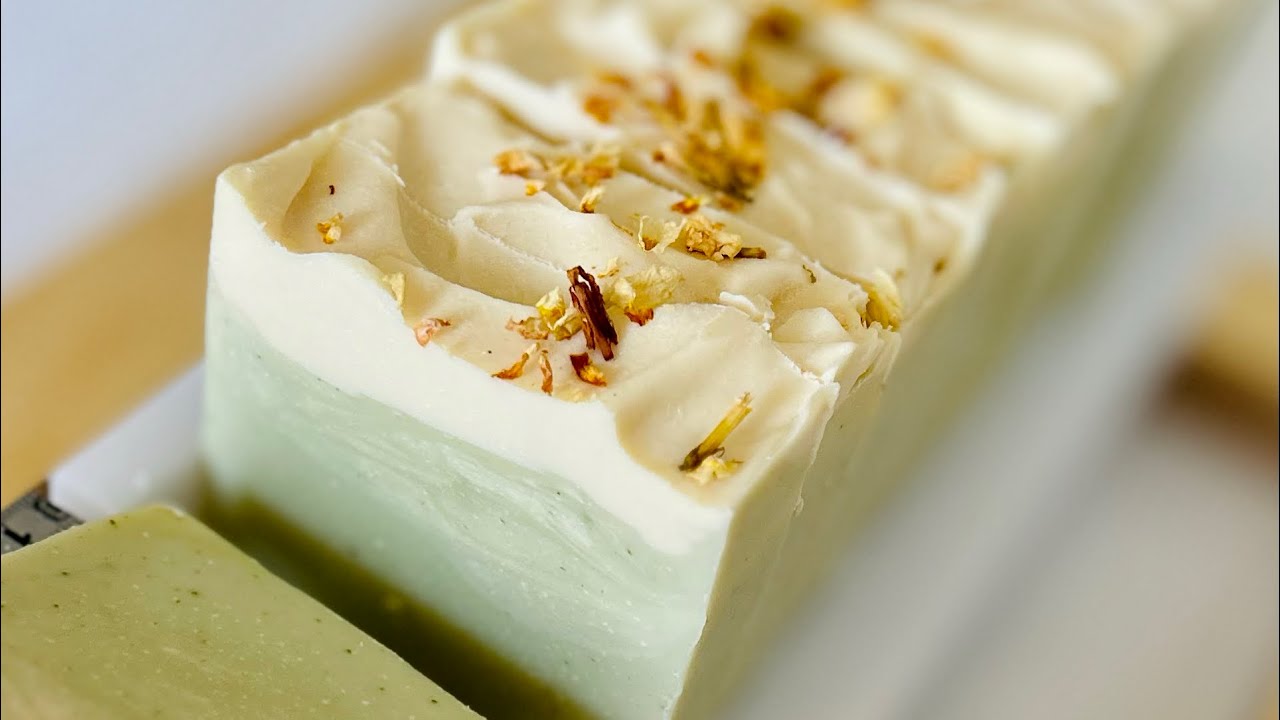 Jasmine & Green Clay - Cold Process Soap Making 🍃🛁