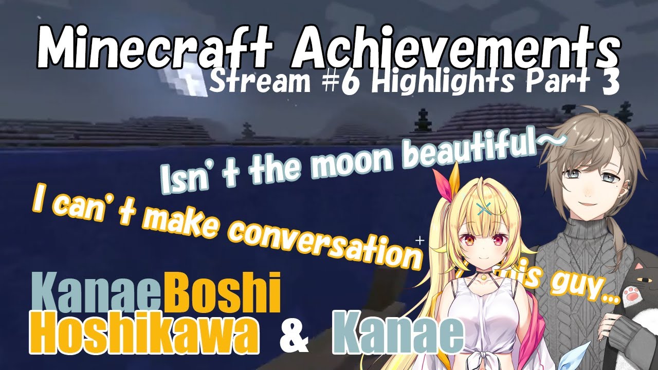 [ENG SUB] Kanae & Hoshikawa's Minecraft Achievement Stream #6 Highlights (PART 3) [Nijisanji]