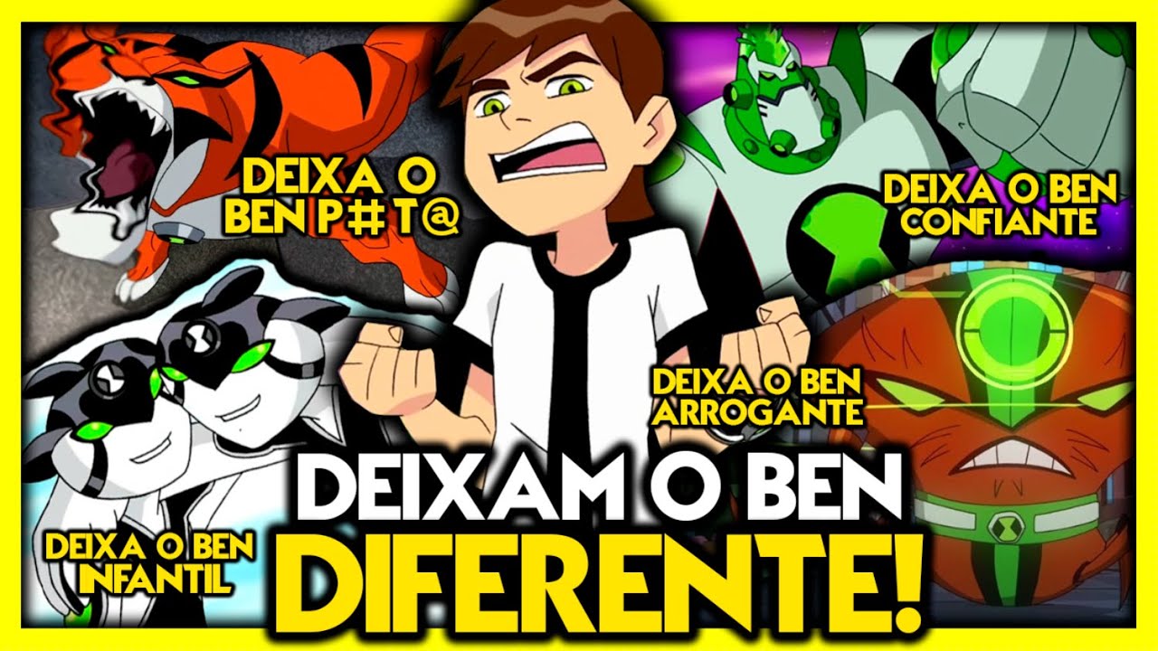 ALIENS QUE MUDAM A PERSONALIDADE DO BEN 10!!!