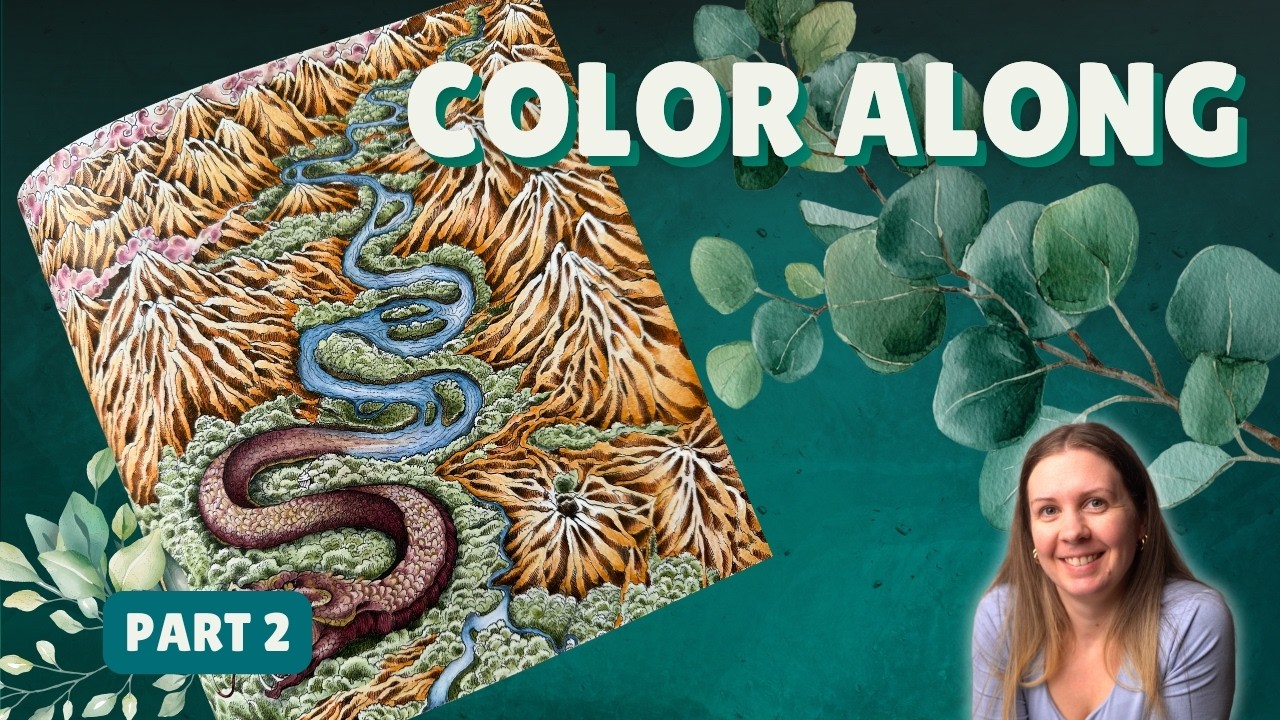 Color Along ✨ Part 2 - Kerby Rosanes Wondermorphia - River Snake