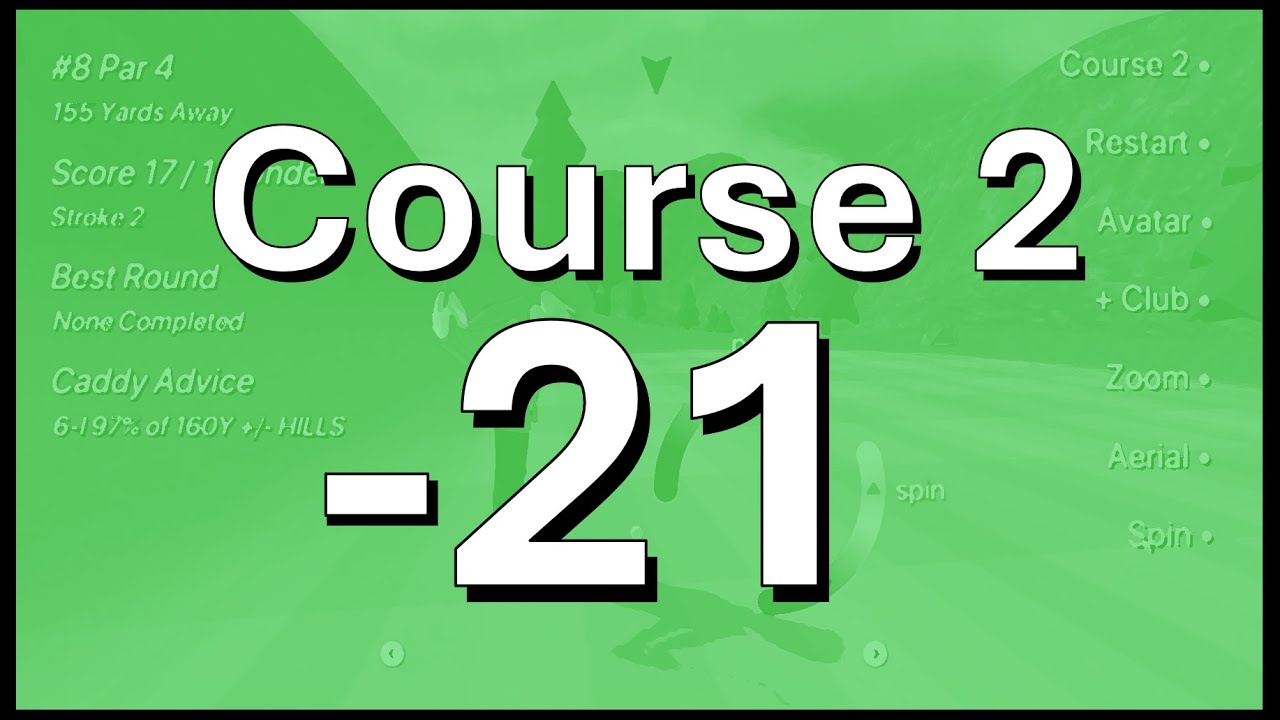 The Speedy Golf - Course 2 | 21-Under Par [Former World Record]