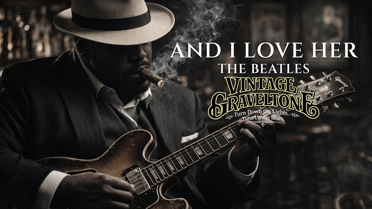 Vintage Blues Romance | And Alove Her — The Beatles | Slow Guitar Ballads Cover