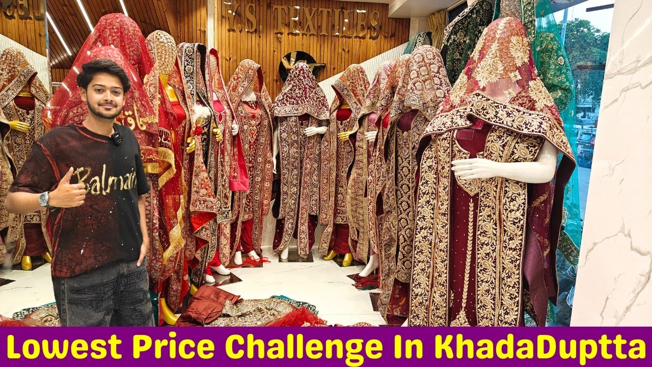 Best Bridal Wear Store In Hyderbad Best Shopping Hyderbad KhadaDupatta Bridal Lahenga