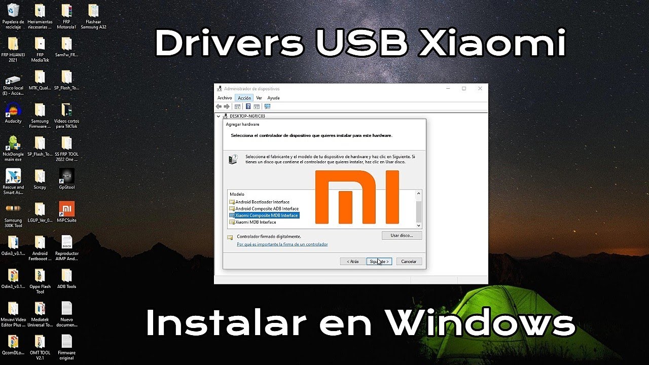 Пошаговая установка драйверов Xiaomi USB в Windows