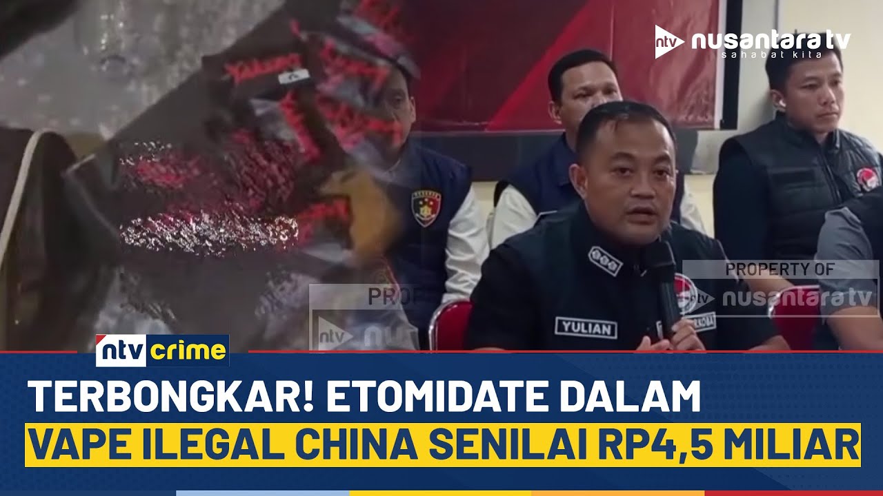 Polda Sumsel Bongkar Narkoba Jenis Baru Etomidate dalam Vape Ilegal China Senilai Rp4,5 Miliar | NTV