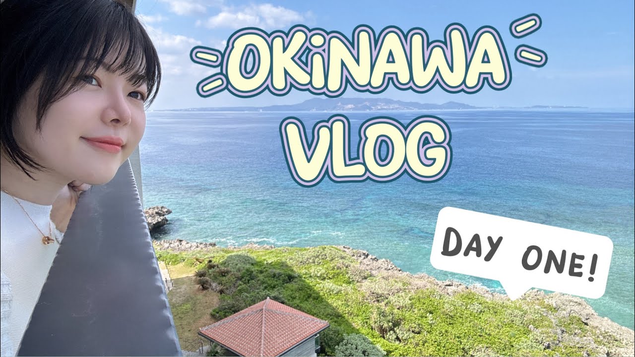Okinawa Vlog: We found the BEST seaside Cafe! 🌴🍹Day 1