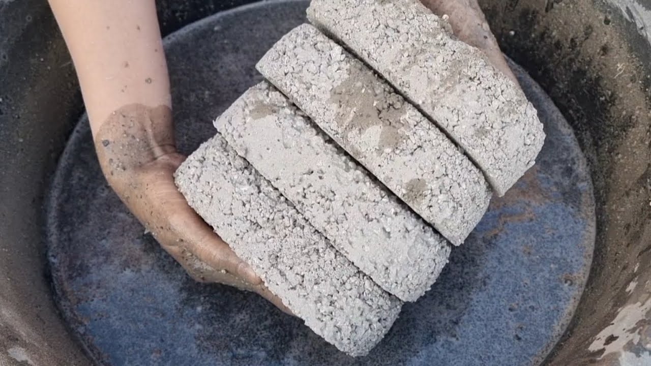 ASMR: Gritty Cement crumbling in water, Oddly satisfying, Sleepaid,Mind relaxing, sandment asmr