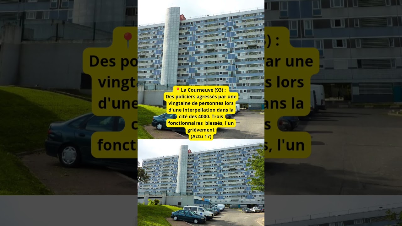 La #Courneuve (93) : Des #policiers #agress&eacute;s par une vingtaine de personnes lors d'une interpellati