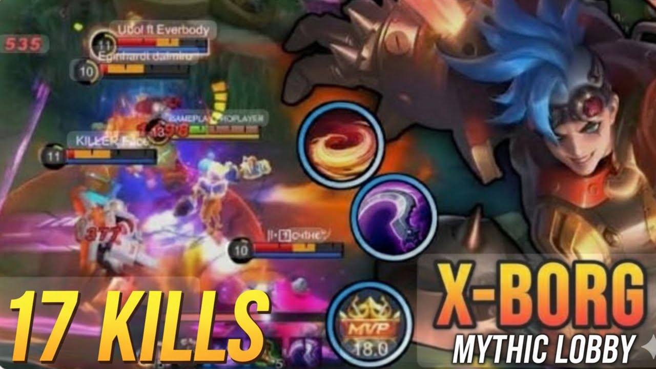 X.BORG 17 KILLS IN MYTHIC LOBBY! 🔥 | 100% TRUE DAMAGE BUILD - MLBB