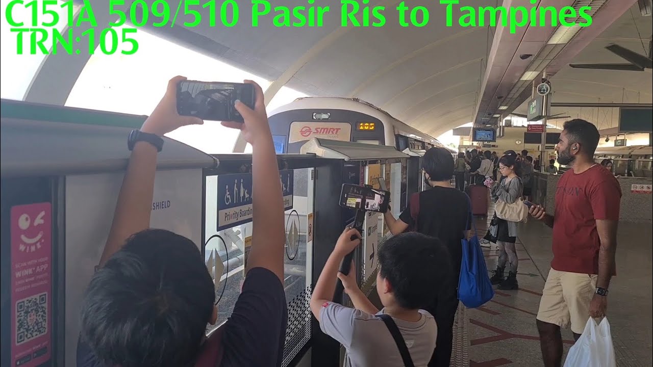 (Shuttle train,broken ann) C151A 509/510 Pasir Ris to Tampines