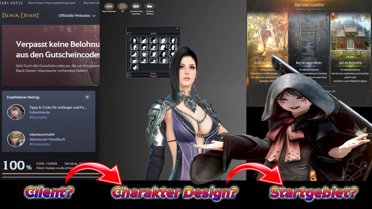Black Desert Tutorial 2024 | Client? | Klassenwahl? | Charaktererstellung? | Startgebiet? | Deutsch