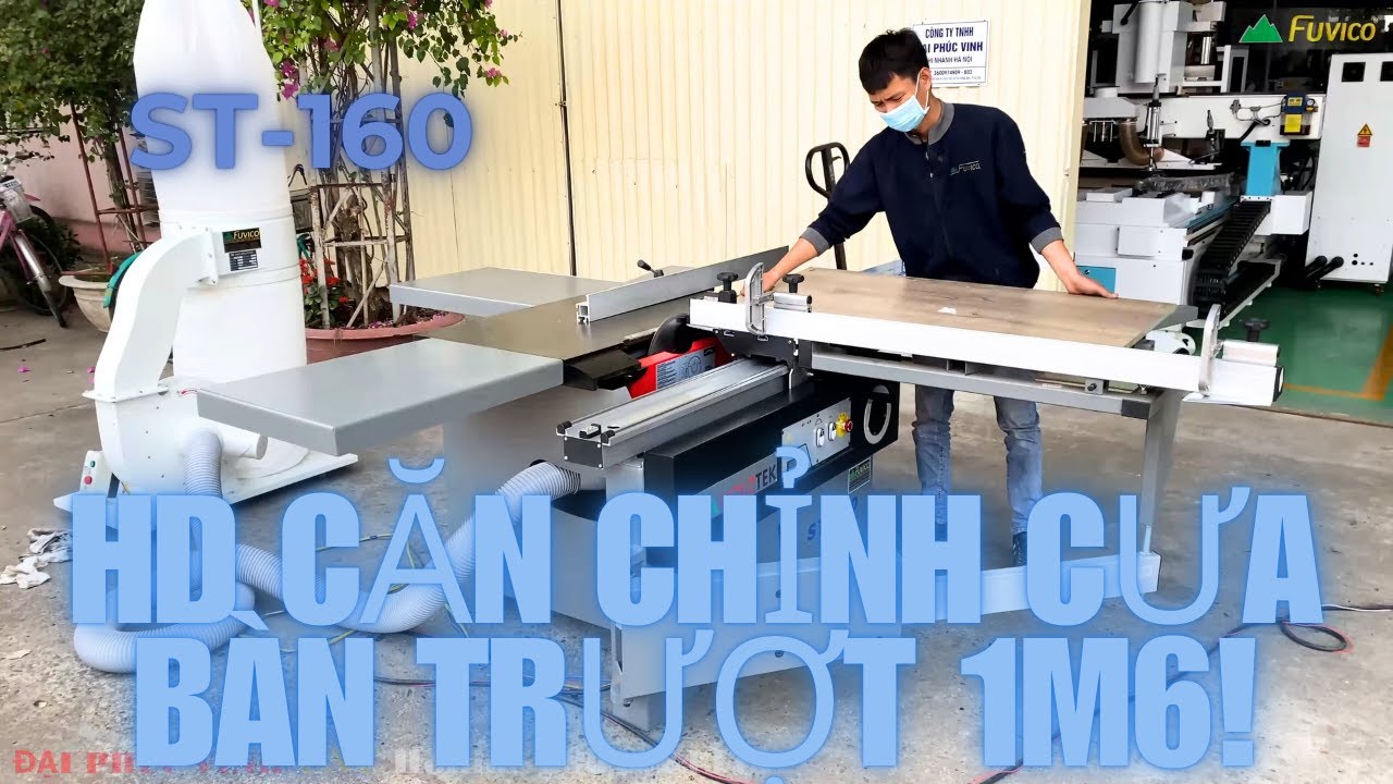 Hướng dẫn sử dụng, CĂN CHỈNH cưa bàn trượt mini Holztek ST-160.