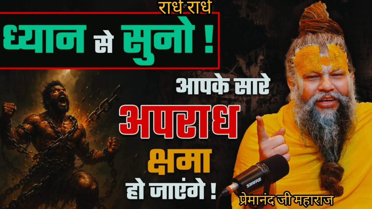 इस वीडियो को ध्यान से सुनो आपके सारे अपराध क्षमा हो जाएंगे! राधे राधे 🙏 प्रेमानंद जी महाराज 