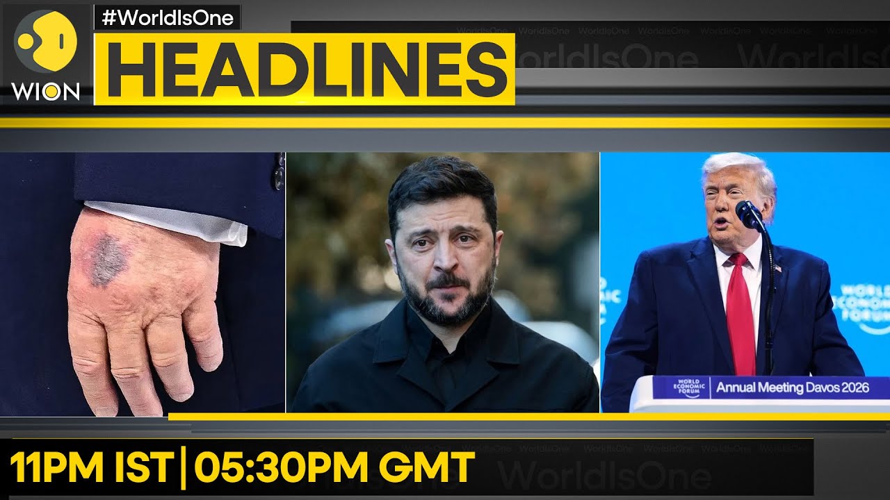 Zelensky: Impasse Over Eastern Ukraine | Trump Appears In Davos With Bruised Hand | HEADLINES