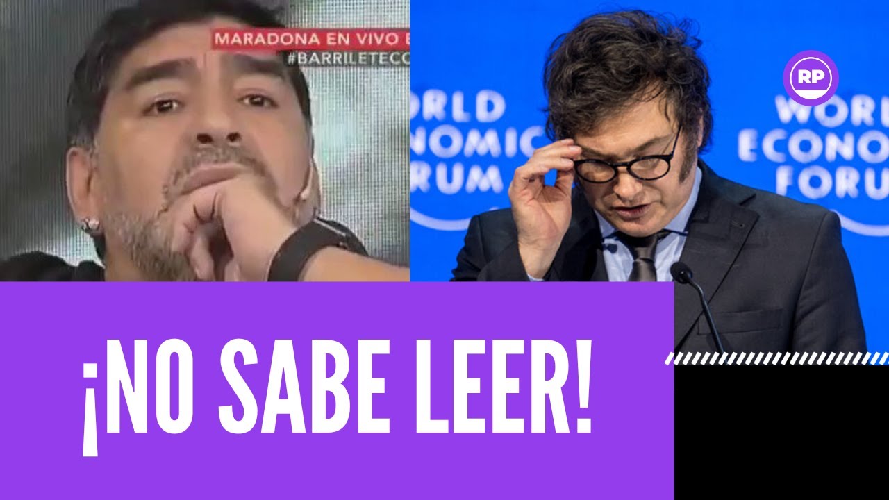 NO SE PUEDE CREER, Milei no sabe leer y nos hizo pasar verguenza ante el mundo!