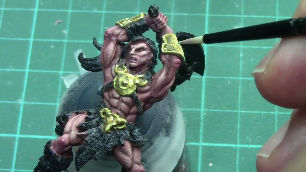 Cómo pintar Metal Dorado (NMM) a pincel en Miniaturas. Tutorial