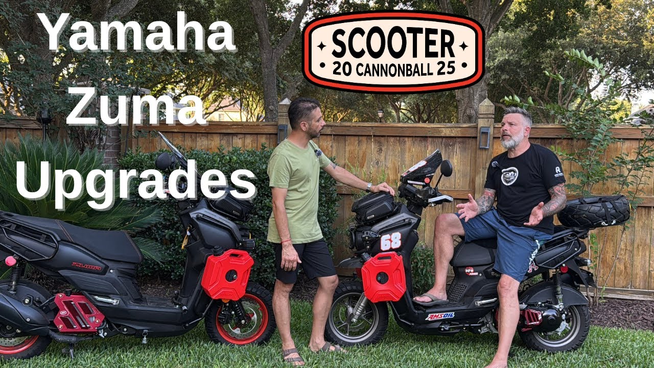 Yamaha Zuma Upgrades for Scooter Cannonball 2025