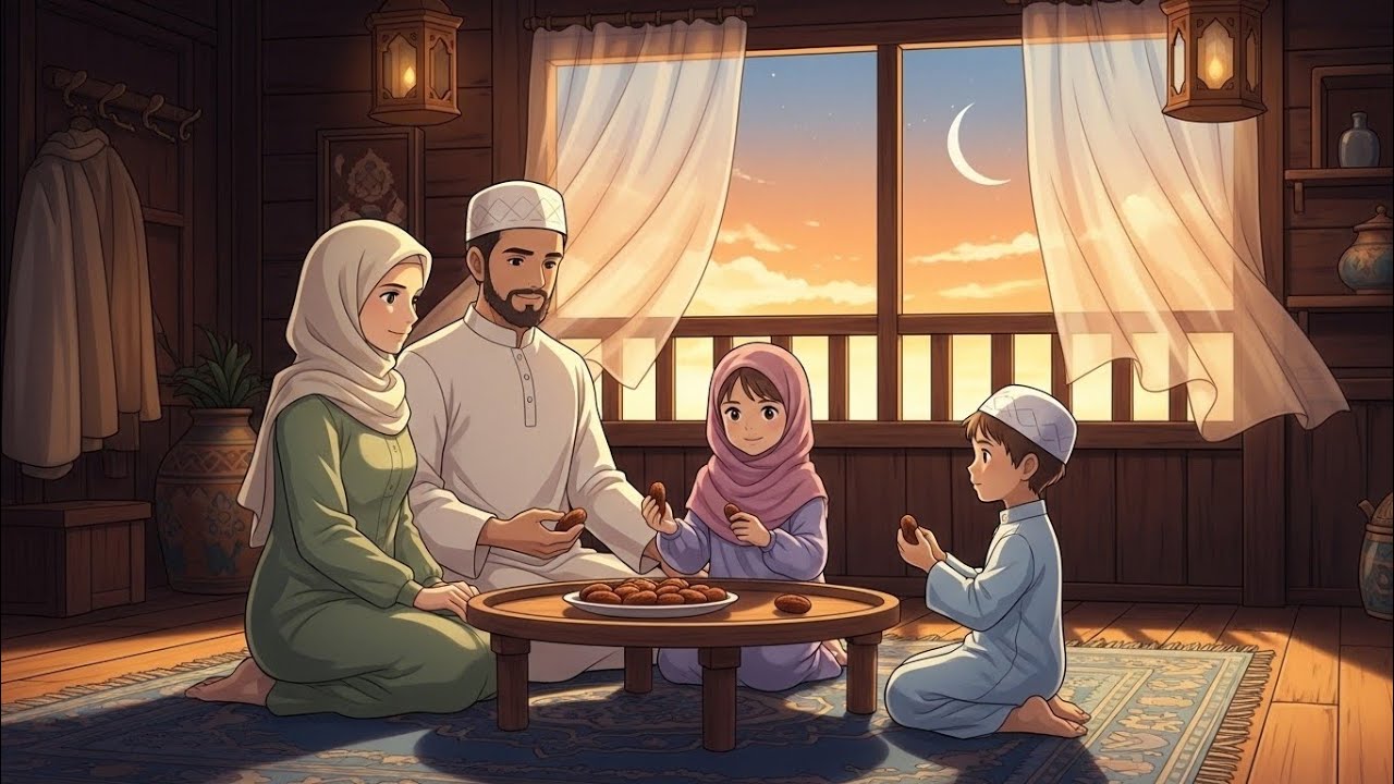A Peaceful Ramadan Day 🌙 | From Sehri to Taraweeh | Ghibli Inspired Islamic Animation #ramadan2026