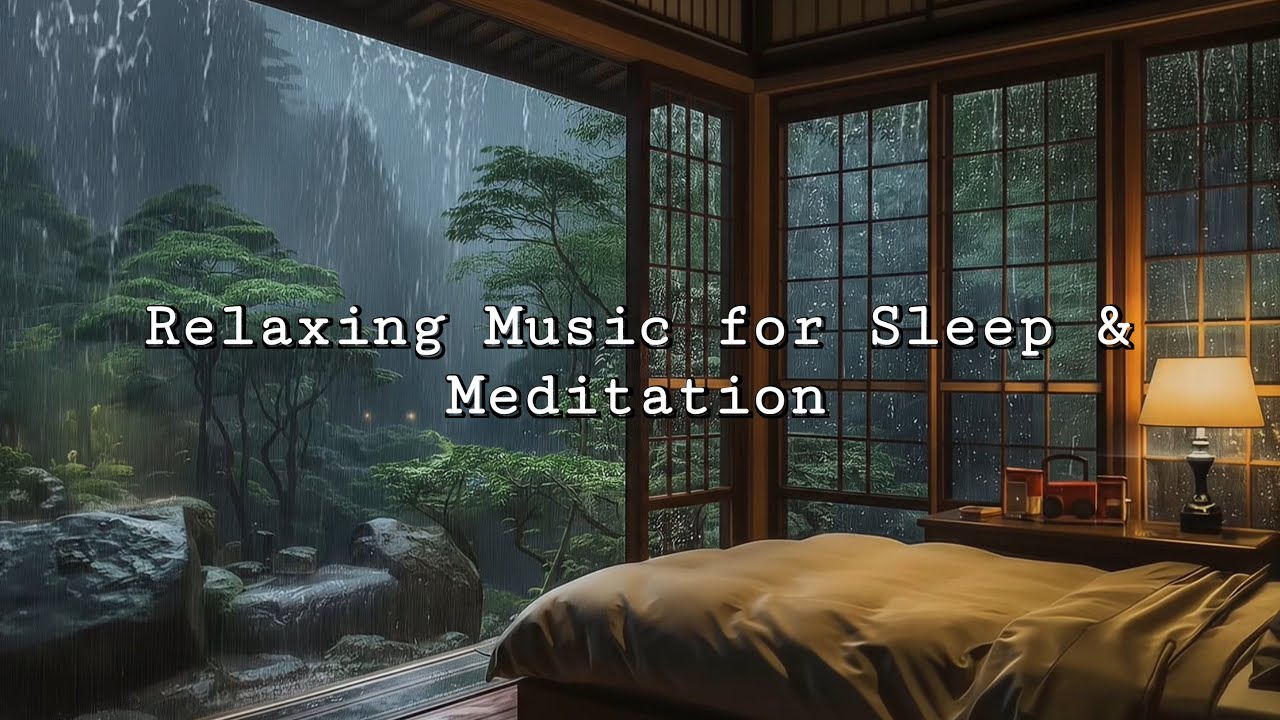 Peaceful Rainy Night Ambience – Relaxing Music for Sleep & Meditation