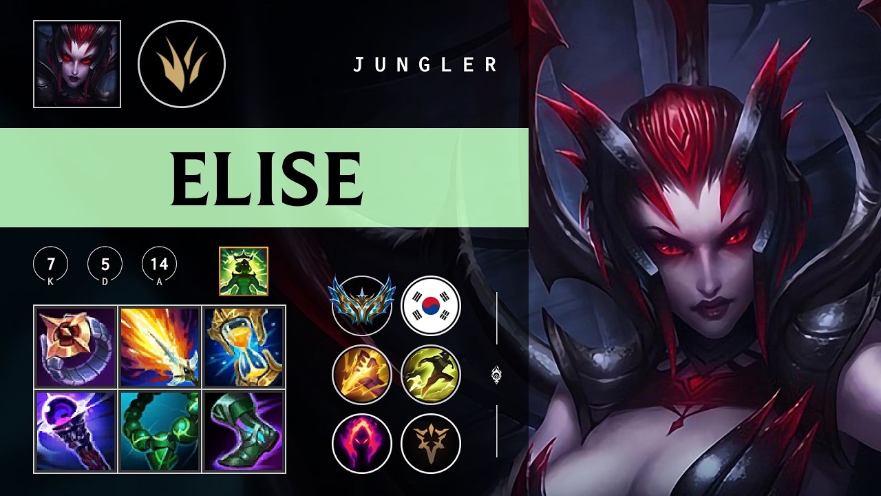 Elise Jungle vs Jarvan IV - KR Challenger Patch 26.06