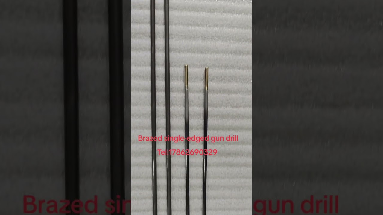 Brazed single-edged gun drill#welding #factory #gundrill