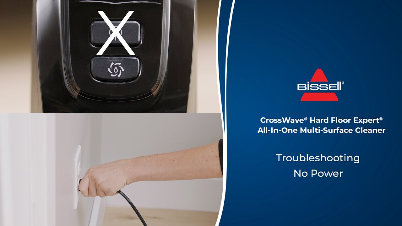 Troubleshooting No Power | CrossWave&reg; Hard Floor Expert All-In-One Multi-Surface Cleaner