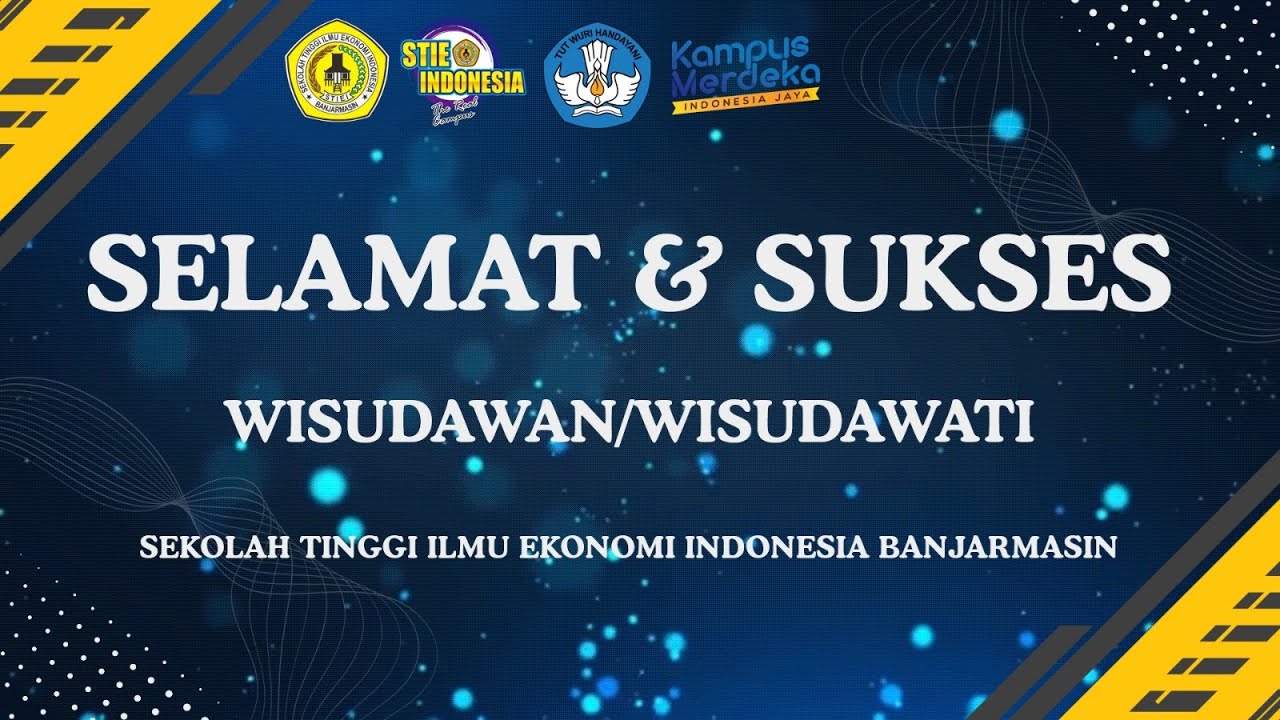 LIVE | Sidang Terbuka Kampus STIE (Senat Sekolah Tinggi Ilmu Ekonomi) Indonesia Banjarmasin