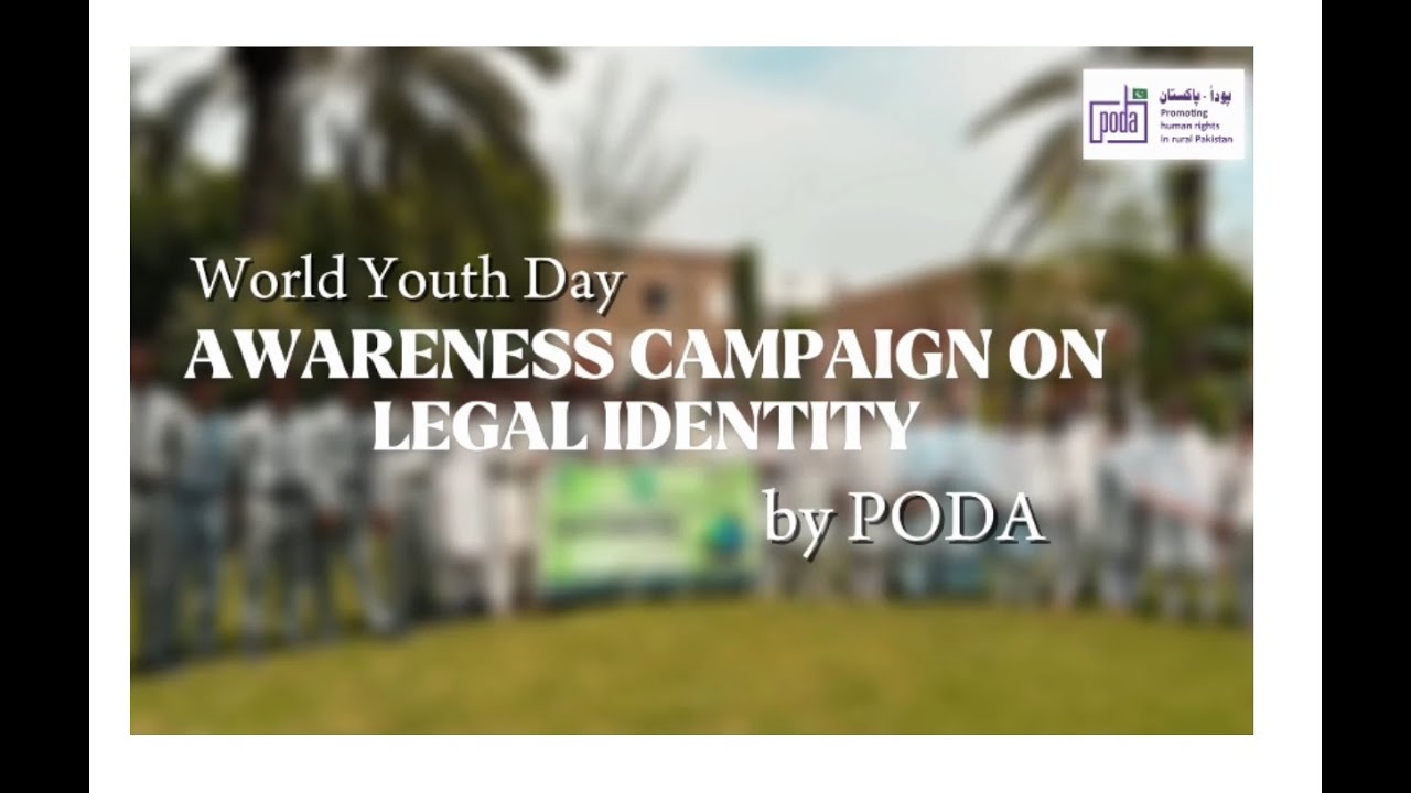 World Youth Day Awareness Campaign on Legal Identity by PODA