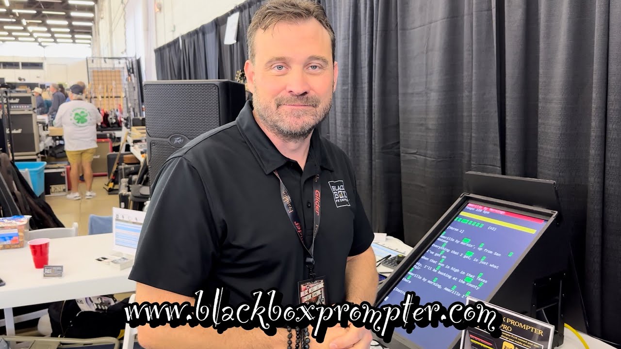 Black Box Prompter - Dallas International Guitar Festival - 2025