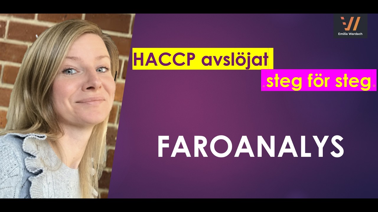 HACCP FAROANALYS - MYTER, MISSTAG, TIPS SÅ GÖR DU