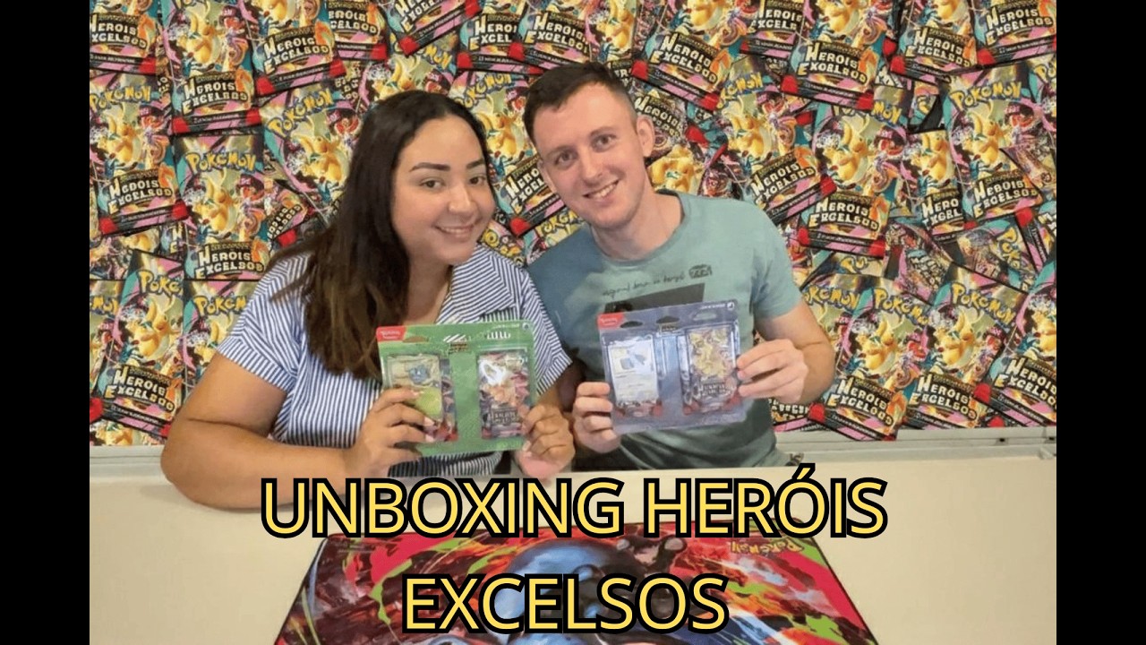 ABRINDO UMA CASE DE QUADRIPACK DA NOVA COLEÇÃO HERÓIS EXCELSOS! POKEMON TCG
