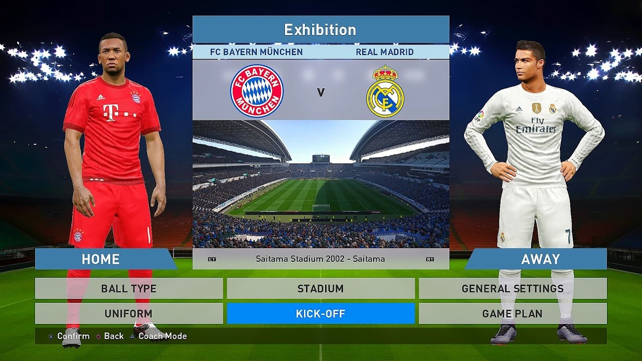 PES 2016 - FC Bayern Munich vs Real Madrid