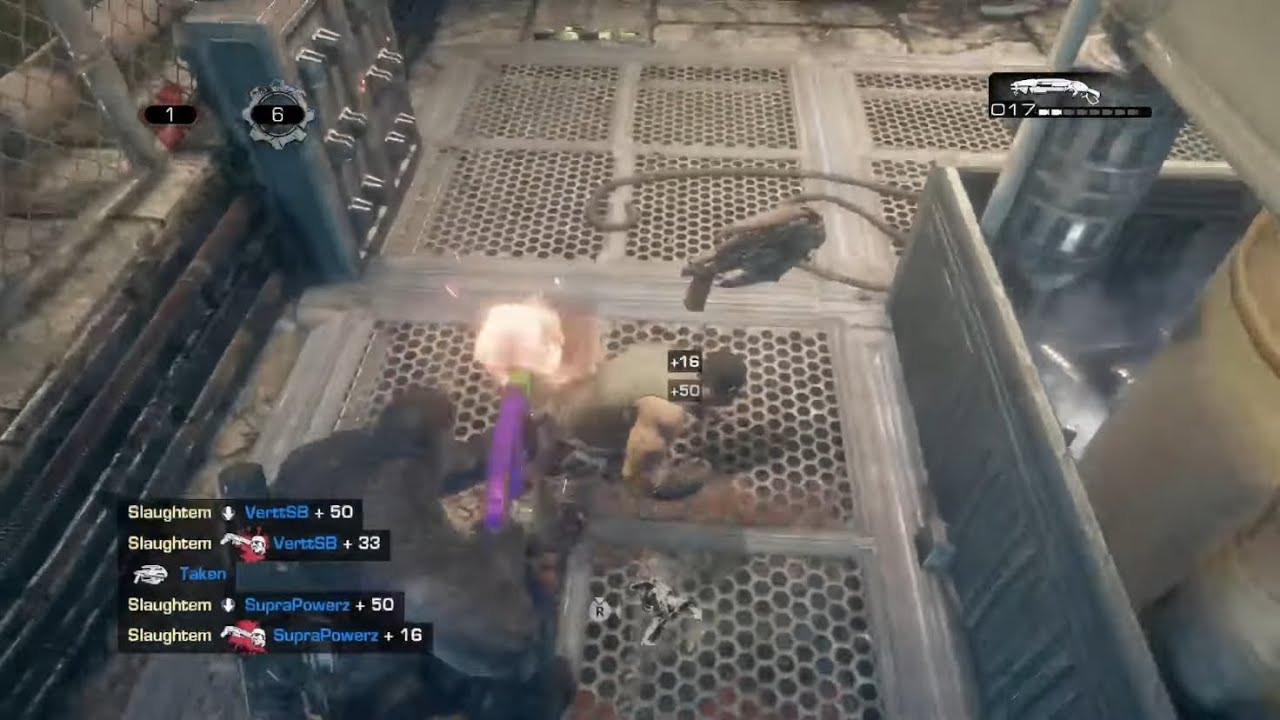 INSANE 19 KILL COMEBACK AGAINST TRYHARDS - GEARS OF WAR RELOADED