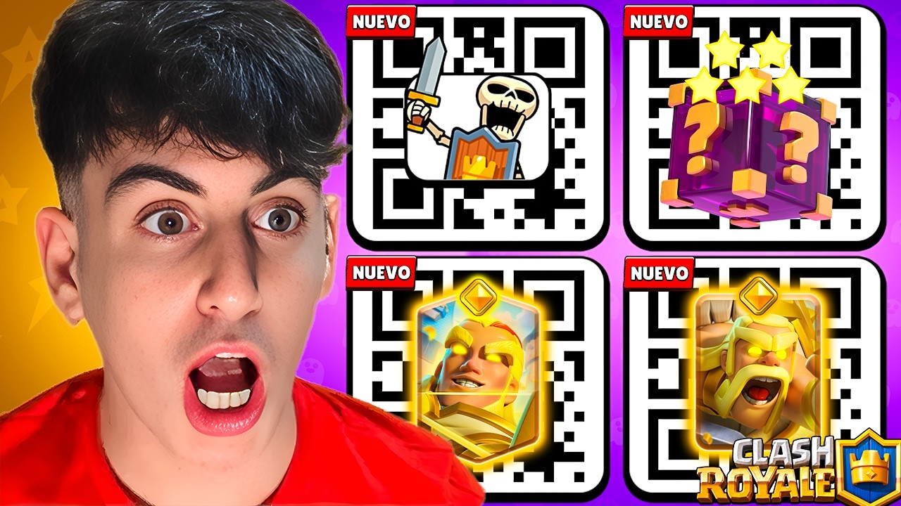 16 NUEVOS CODIGOS QR GRATIS de Clash Royale!