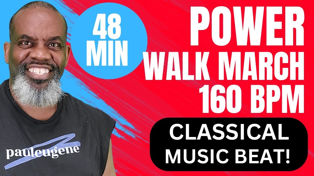 48-Minute Power Walk to Classical Beat | Fast Paced Low Impact 160 BPM Cardio Workout!