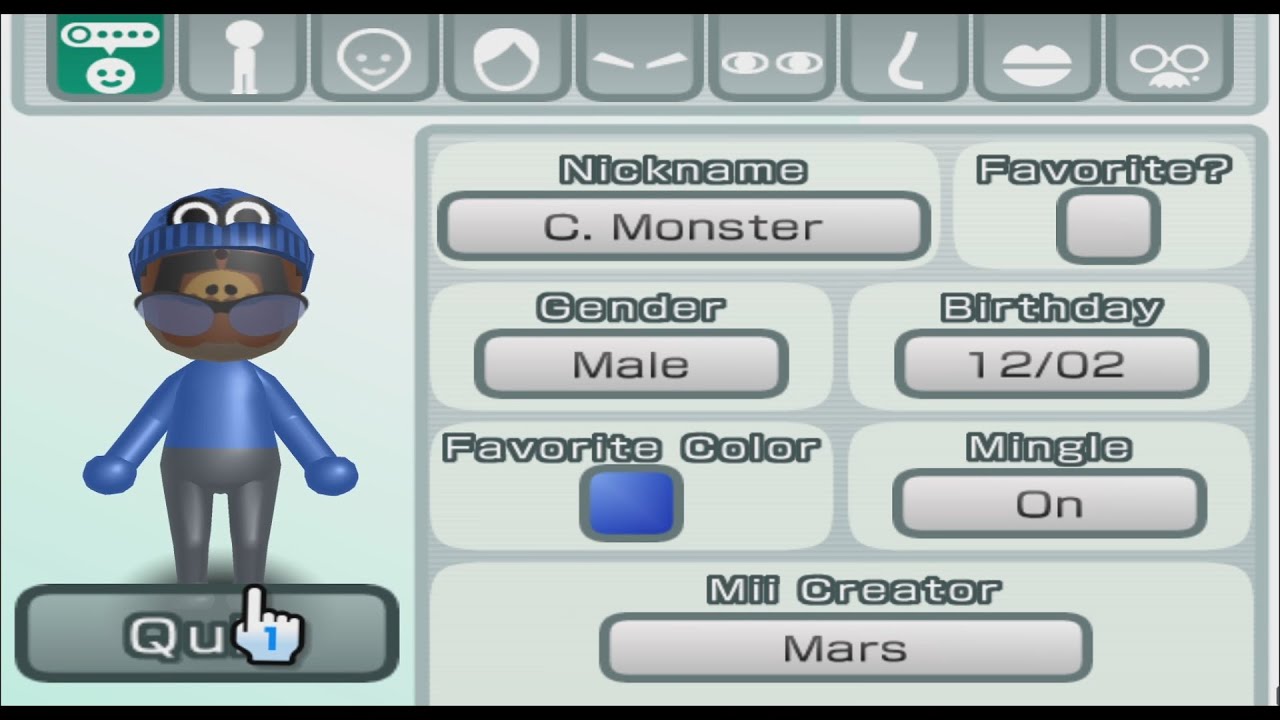 Cookie Monster - Sesame Street - Mii 1599